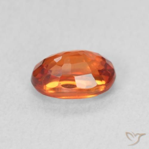 0.78克拉天然蓝宝石，椭圆形，VVS