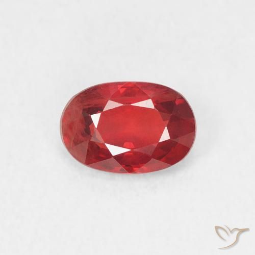 0.61ct 天然 中红 蓝宝石, 椭圆形, VS
