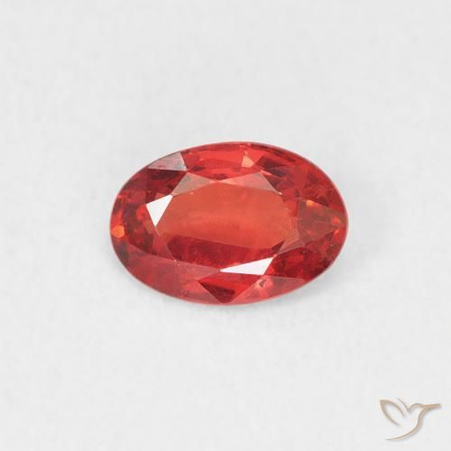 0.53ct 天然 中红 蓝宝石, 椭圆形, VS