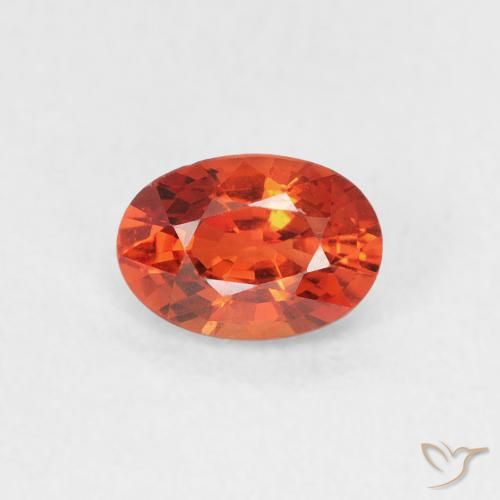 0.63ct 天然 中红 蓝宝石, 椭圆形, VVS