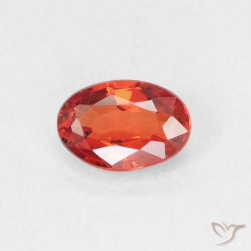 0.67ct 天然 深红色 蓝宝石, 椭圆形, VVS