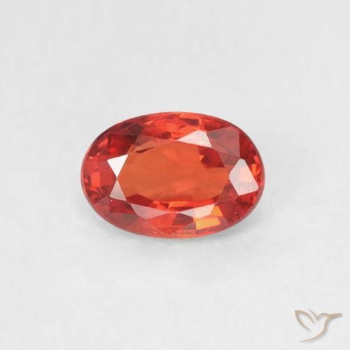 0.56ct 天然 中红 蓝宝石, 椭圆形, VVS