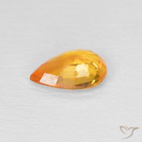 0.68克拉天然蓝宝石，梨形，VS