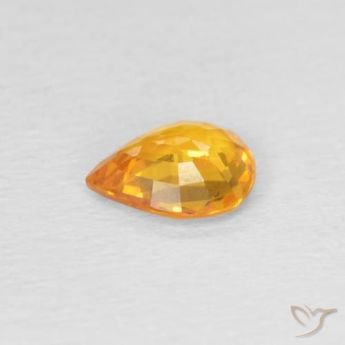 0.60克拉天然蓝宝石，梨形，VVS-VS