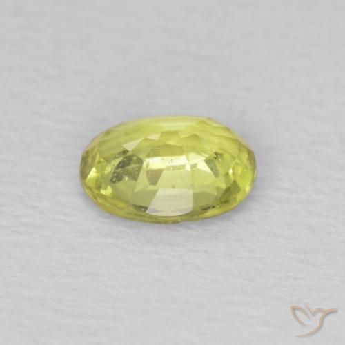 0.50克拉天然蓝宝石，椭圆形，VS