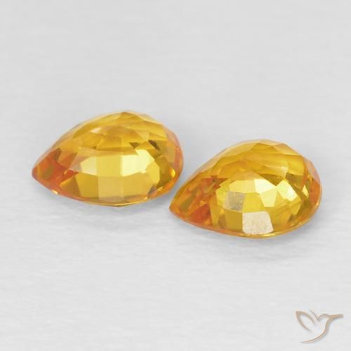 1.54克拉天然蓝宝石，梨形，VVS-VS