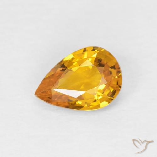 0.83克拉天然蓝宝石，梨形，VVS