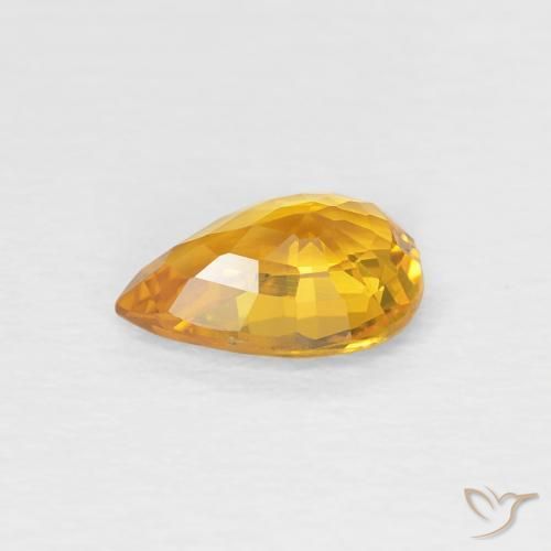 0.83克拉天然蓝宝石，梨形，VVS