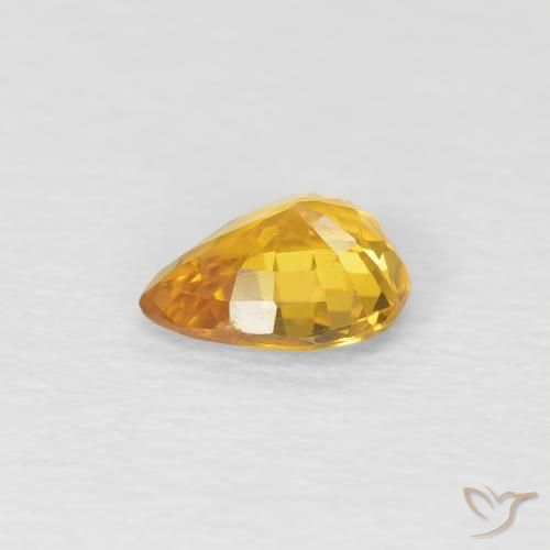 0.60克拉天然蓝宝石，梨形，VS