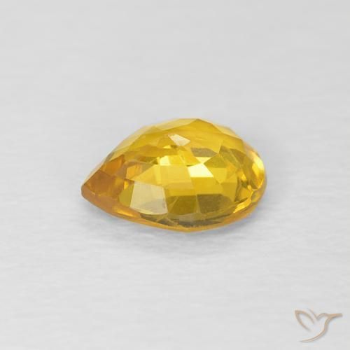0.76克拉天然蓝宝石，梨形，VVS