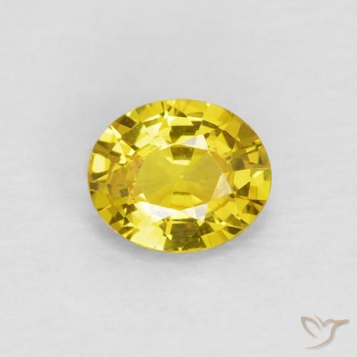 0.64ct 天然 大黄蜂黄 蓝宝石, 椭圆形, VVS