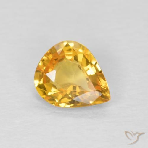 0.60克拉天然蓝宝石，梨形，VVS
