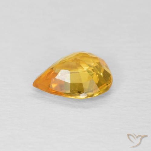0.60克拉天然蓝宝石，梨形，VVS