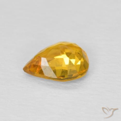 0.65克拉天然蓝宝石，梨形，VS