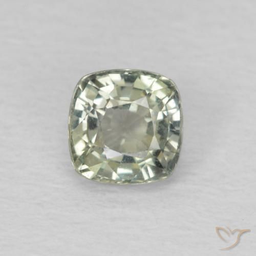 0.53ct 天然 浅鼠尾草绿色 蓝宝石, 软垫, VS