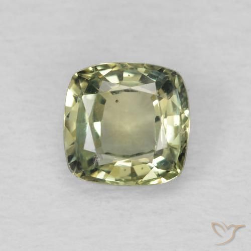 0.59ct 天然 浅森林绿 蓝宝石, 软垫, VS
