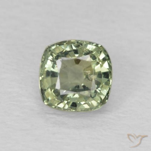 0.64ct 天然 浅绿色 蓝宝石, 软垫, VS