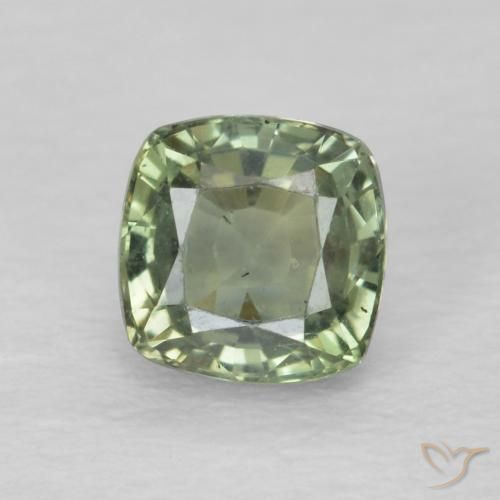 0.72ct 天然 浅绿色 蓝宝石, 软垫, VS
