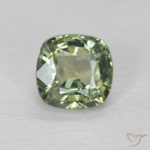 0.60ct 天然 鼠尾草绿 蓝宝石, 软垫, VS