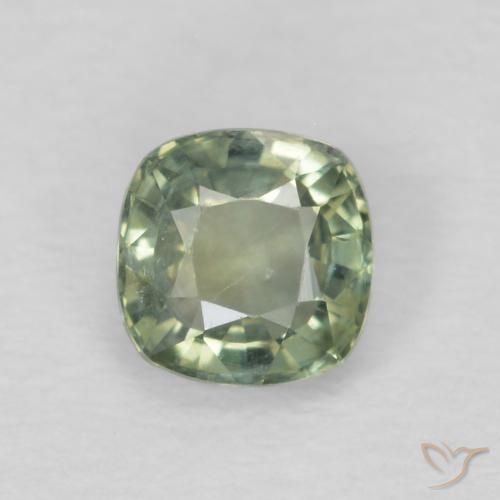 0.52ct 天然 鼠尾草绿 蓝宝石, 软垫, VS