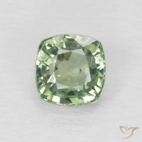 0.65ct 天然 浅鼠尾草绿色 蓝宝石, 软垫, VS