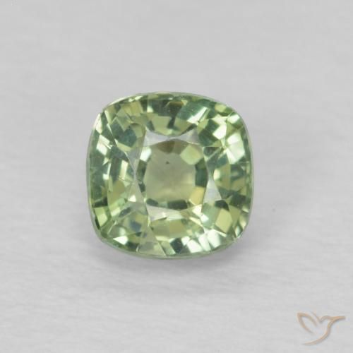 0.54ct 天然 浅鼠尾草绿色 蓝宝石, 软垫, VS