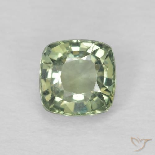 0.53ct 天然 浅绿色 蓝宝石, 软垫, VS