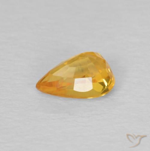 0.61克拉天然蓝宝石，梨形，VVS