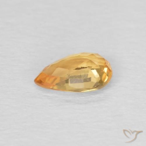 0.51克拉天然蓝宝石，梨形，VVS-VS