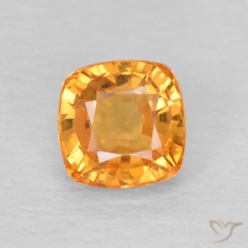 0.71ct 天然 中橙 蓝宝石, 软垫, VVS-VS