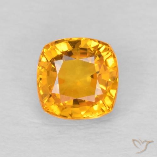 0.70ct 天然 橙金 蓝宝石, 软垫, VVS-VS