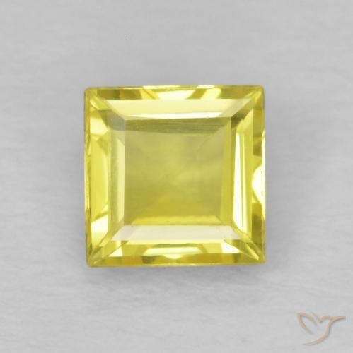 0.56ct 天然 淡黄色 蓝宝石, 正方形, VS