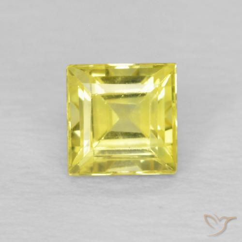 0.54ct 天然 浅玉米黄 蓝宝石, 正方形, VS