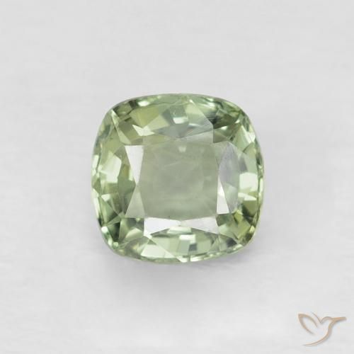 0.52ct 天然 浅绿色 蓝宝石, 软垫, VVS