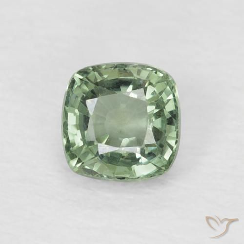 0.61ct 天然 淡薄荷 蓝宝石, 软垫, VVS