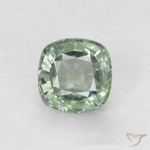 0.66ct 天然 浅绿色 蓝宝石, 软垫, VVS