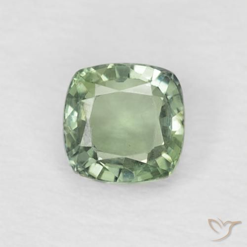 0.60ct 天然 浅鼠尾草绿色 蓝宝石, 软垫, VVS