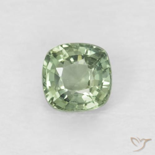 0.46ct 天然 浅绿色 蓝宝石, 软垫, VVS