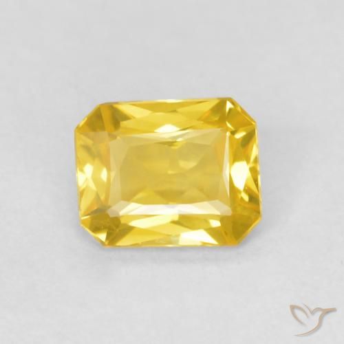 0.46ct 天然 金橙色 蓝宝石, 祖母绿式切割, VVS-VS