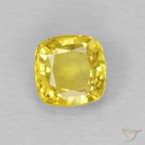 0.62ct 天然 金黄色 蓝宝石, 软垫, VS