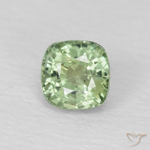 0.59ct 天然 浅绿色 蓝宝石, 软垫, VS