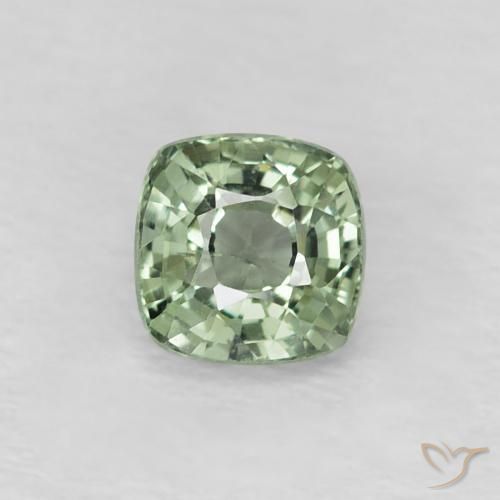 0.54ct 天然 森林绿 蓝宝石, 软垫, VS