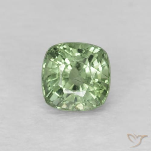 0.62ct 天然 浅绿色 蓝宝石, 软垫, VS