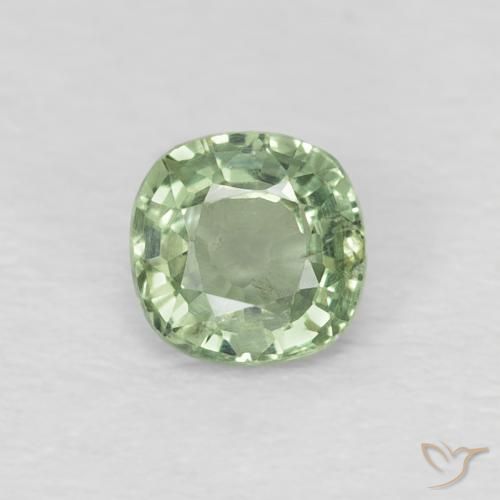 0.43ct 天然 浅绿色 蓝宝石, 软垫, VS