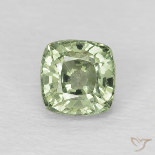 0.69ct 天然 浅鼠尾草绿色 蓝宝石, 软垫, VS
