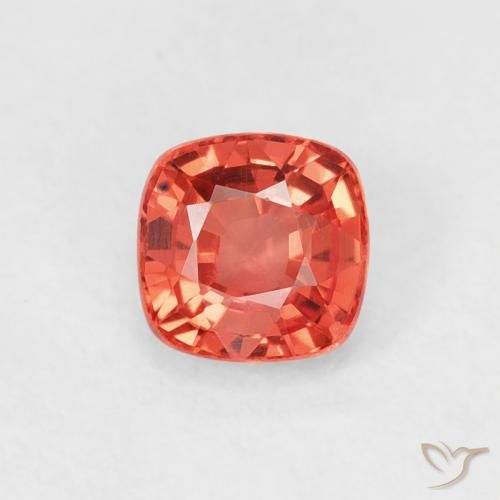 0.52ct 天然 明亮的深红色 蓝宝石, 软垫, VVS-VS