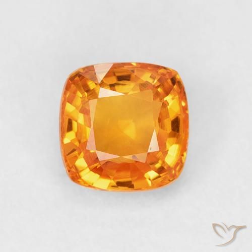 0.71ct 天然 中橙 蓝宝石, 软垫, VVS-VS