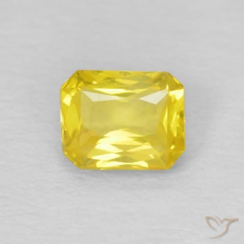 0.46ct 天然 大黄蜂黄 蓝宝石, 祖母绿式切割, VVS