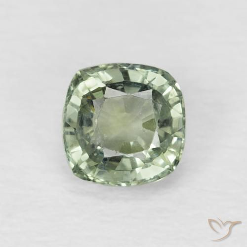 0.67ct 天然 浅森林绿 蓝宝石, 软垫, VVS-VS
