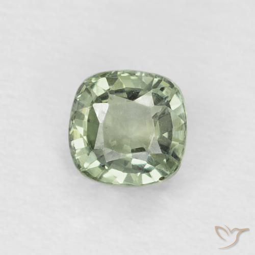 0.48ct 天然 浅绿色 蓝宝石, 软垫, VVS-VS